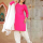 Pink & White Indian Bollywood Punjabi Kurti Patiala Suit Salwar Kameez Suit