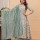 Gray Muslin Floral Print Indian A-line Cut Salwar Kameez Kurti Palazzo Pant Set for Women Partywear Dress