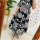 Black Indian Pakistani Floral Straight Aline Co Ord Salwar Kameez Kurti Pant Set for Women