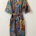 Purple Frida Kahlo Pure Cotton Kimono Indian Boho Chic Robe Summer Dress Beach Bikini Coverup