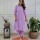 Lavender Color Floral Chikankari Embroidered Cotton Angrakha Style Kurti Pant Co Ord Set Salwar Kameez For Women - Set of 2