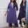 Purple Embroidered Co Ord Set Cotton Salwar Kameez Kurti Pant Set