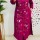 Purple Full Embroidery Straight Fit Cotton Kurti Pant Co Ord Set Salwar Kameez For Women - Set Of 2