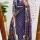 Purple Floral Printed A-Line Cotton Kurti Pant Dupatta Salwar Kameez - Set Of 3