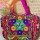 Rani Pink Gujrati Handmade Thread Work Rajasthani Embroidery Flower Design Ethnic Clutch Bag for Women