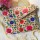Jaipuri Aari Zari Handmade Multi Colour Squence Flower Embroidery Design Ethnic Sling Bag Clutch for Women