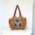 Red Gujrati Handmade Double Side Floral Embroidery Thread Work Rajasthani Design Ethnic Tribal Tote HandBag