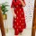 Red Floral Block Printed Aline Casual Cotton Salwar Kameez Kurti Pant Set for Women (Set of 2)