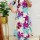Blue Floral Printed Indian A-Line Cotton Salwar Kameez Kurti Pant Co Ord Set for Women (Set of 2)