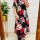 Black Floral Printed Indian A-Line Cotton Salwar Kameez Kurti Pant Co Ord Set for Women (Set of 2)