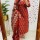 Red Floral Printed Work on Yoke Straight Heavy Cotton Kurti Pant Dupatta Set For Women (Set Of 3)