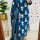 Blue Floral Printed V-Neck Straight Cotton Kurti Pant Dupatta Set For Women (Set Of 3)
