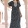 Navy Blue Cotton Nighty Night Gown Indoor Wear Comfortable Printed Night Maxi Kurti