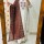 Nazma White And Brown Block Print And Mirror Work Straight Fit Cotton Kurti Pant with Dupatta (Set Of 3)