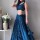 Blue Embroidered Semi Stitched Lehenga Choli Ethnic Designer Lehenga Dupatta Set