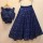 Dark Blue Embroidered Semi Stitched Lehenga Choli Ethnic Designer Lehenga Dupatta Set