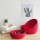 Red Eco Friendly Mini Rope Storage Natural Handwoven Shelf Basket For Your Home & Kitchen - Pack of 3