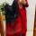 Red Heavily Embroidered On Yoke Straight Fit Cotton Kurti Pant With Dupatta Set For Women 