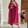 Pink Embroidered Mandala On Yoke A-Line Cotton Kurti Pant With Dupatta Salwar Kameez For Women