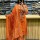 Orange Traditional Bandhni Print Straight Cotton Kurti Pant With Dupatta Salwar Kameez For Women