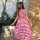 Red Handmade Gingham Cotton Midi Dress Sleeveless Summer Sundress Flare Cotton Checkered Kurti Gown