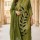 Aarushi Green Leaf Printed Cotton Kurti Pant With Dupatta Set For Women (Set Of 3)