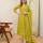 Mustard Yellow Bandhej Printed Indian Salwar Kameez Anarkali Kurti Pant Dupatta Set for Women