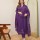 Purple Bandhej Printed Indian Salwar Kameez Anarkali Kurti Pant Dupatta Set for Women