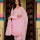 Amina Elegance Floral Embroidered V-Neck Straight Fit Cotton Kurti Pant With Dupatta  (Set Of 3)