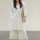 White Office Wear V-Neck Cotton Co-ord Set Kurti Plazzo (Set Of 2)