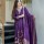Elegant Anarkali Hand Work Fancy Chanderi Silk Kurti Pant Dupatta Set Salwar Kameez (Set Of 3)