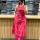 Pink & Red Sleeveless Perfect Look For Summer Cotton Kurti Plazzo Co-ord Set