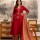 Avni Maroon Festive A-Line HandWork on Neck Cotton Kurti Plazzo Dupatta Set For Women (Set Of 3)