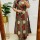 Green Polka Dot Printed Indian A-Line Cotton Salwar Kameez Kurti Pant Co Ord Set for Women